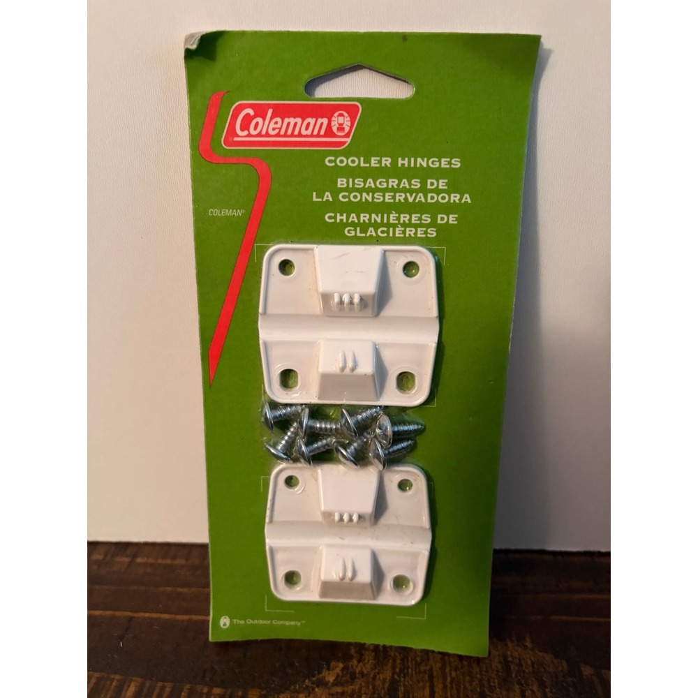 Coleman 2008 White Cooler Hinges Replacement For All Except 68/100 Quart NEW